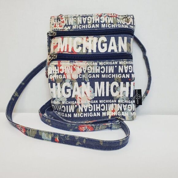 Robin Ruth Handbags - Robin Ruth Blue-multicolor Michigan Crossbody